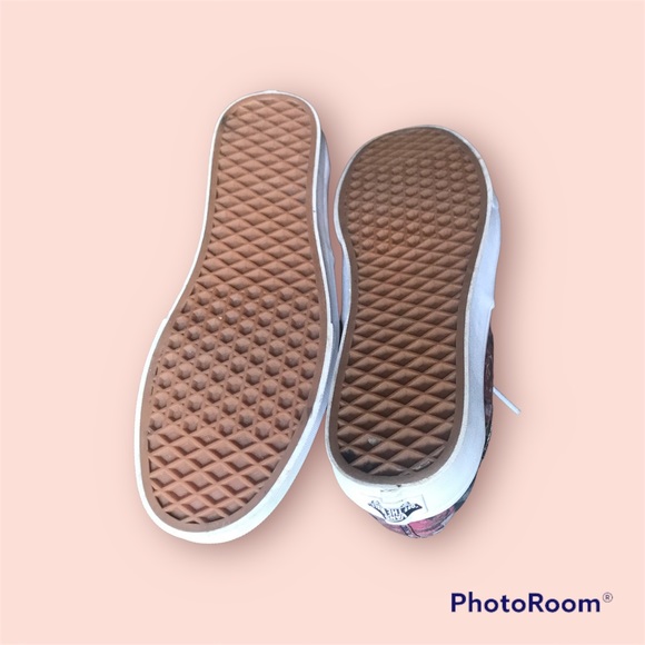 Women’s floral print Vans sneakers shoes size 10 very good condition - Picture 4 of 6